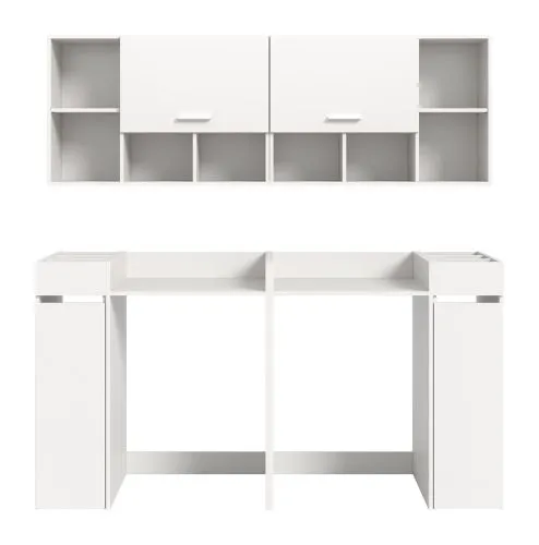 Bad Set Waschmaschinenschrank Set Free | 6-teilig | weiß