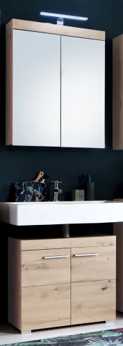 Badezimmer-Set Amanda | Eiche Asteiche | 2-teilig ohne Aufsatzleuchte