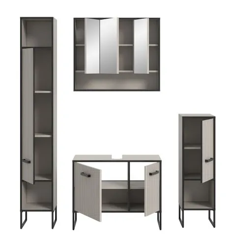 Badezimmer-Set Bagno 2 | Kaschmir | 4-teilig
