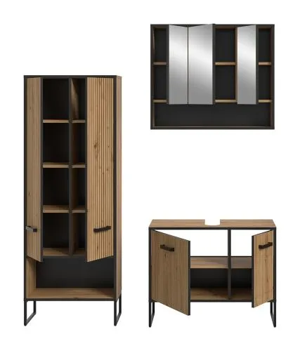Badezimmer-Set Bagno 3 | Artisan Oak | 3-teilig ohne