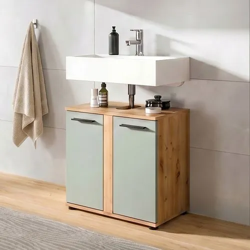 Badezimmer-Set Blake 1 | Salbei / Artisan Eiche | 3-teilig