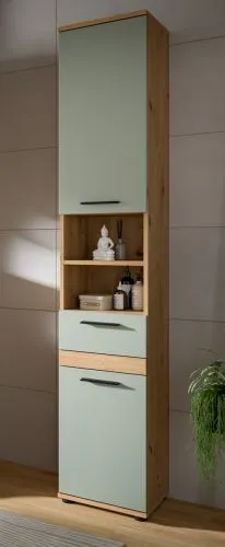 Badezimmer-Set Blake | Salbei / Artisan Eiche | 3-teilig ohne Beleuchtung