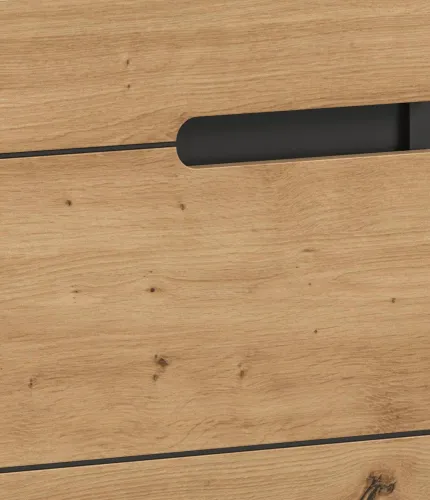 Badezimmer Set Canu 4 | 3-teilig | Artisan Eiche / Basalt grau | optional Beleuchtung