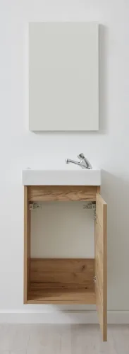 Badezimmer-Set Champ Bad inkl. Waschbecken Artisan Eiche 2-teilig