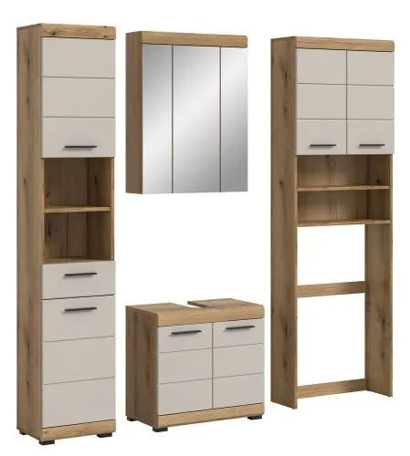 Badezimmer-Set Scout 1 | Kaschmir / Evoak Oak | 4-teilig