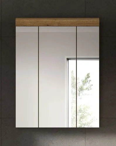 Badezimmer-Set Scout 1 | Kaschmir / Evoak Oak | 4-teilig mit Aufsatzleuchte 1