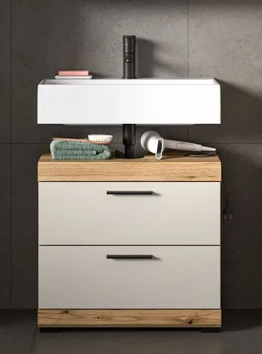Badezimmer-Set Scout 1a | Kaschmir / Evoak Oak | 4-teilig