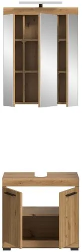Badezimmer-Set Scout 2 | Artisan Eiche | 2-teilig mit Aufsatzleuchte