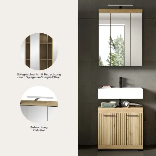 Badezimmer-Set Scout 2 | Artisan Eiche | 2-teilig ohne Aufsatzleuchte