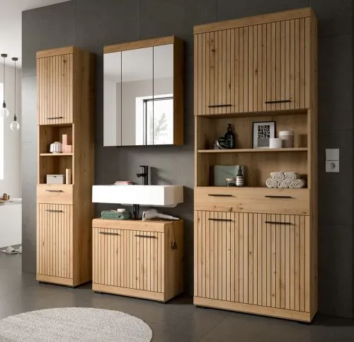 Badezimmer-Set Scout 2 | Artisan Eiche | 4-teilig ohne Aufsatzleuchte