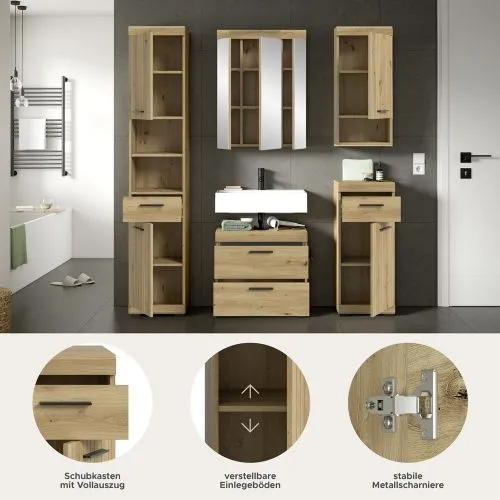 Badezimmer-Set Scout 3 | Artisan Eiche | 5-teilig