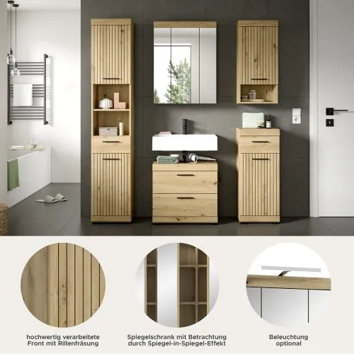 Badezimmer-Set Scout 3 | Artisan Eiche | 5-teilig