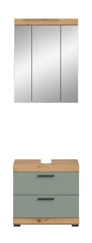 Badezimmer-Set Scout 6 | Salbei / Artisan Eiche | 2-teilig