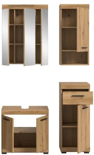 Badezimmer-Set Scout | Artisan Eiche | 4-teilig ohne Aufsatzleuchte