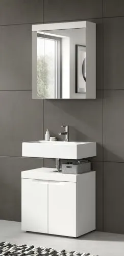 Badezimmer Set Viana | 2-teilig | weiß ohne Aufsatzleuchte