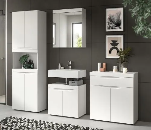 Badezimmer Set Viana | 4-teilig | weiß