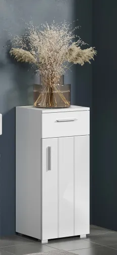 Badezimmer-Set Wons | weiß Hochglanz | 4-teilig ohne Beleuchtung