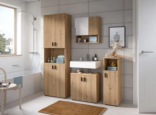 Badkombination Mone | 2-teilig | Artisan Oak ohne Aufsatzleuchte