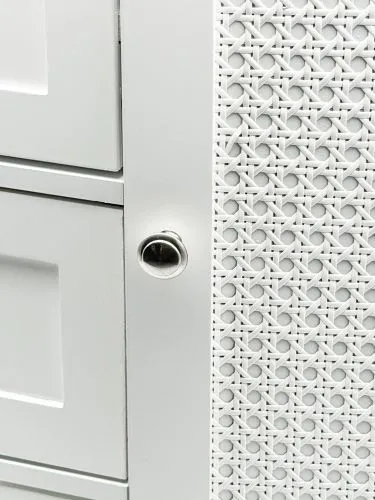 Badschrank Badezimmerkommode Zisan mit Schubkästen | weiß