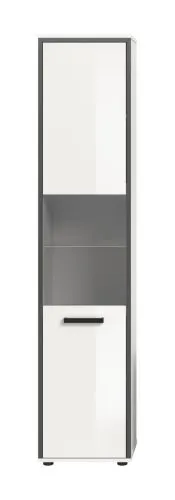 Badschrank Kojak 2 | weiß / weiß Hochglanz | ohne Beleuchtung