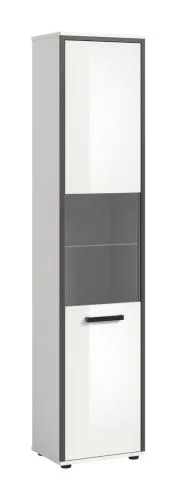 Badschrank Kojak 2 | weiß / weiß Hochglanz | ohne Beleuchtung