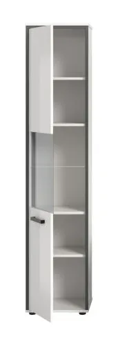 Badschrank Kojak 2 | weiß / weiß Hochglanz | ohne Beleuchtung