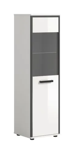 Badschrank Kojak | weiß / weiß Hochglanz | optional Beleuchtung