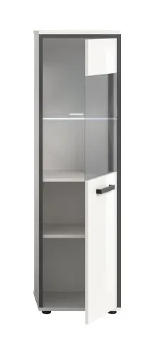 Badschrank Kojak | weiß / weiß Hochglanz | optional Beleuchtung