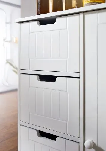 Badschrank Luis | matt weiß | lackiert