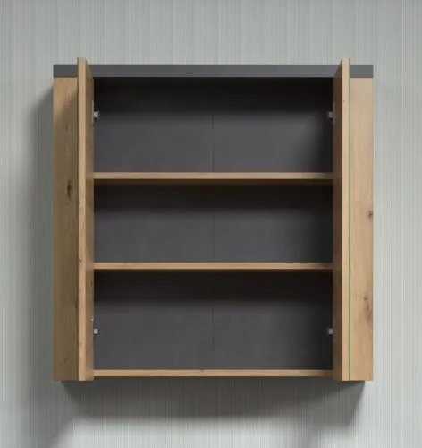 Spiegelschrank Bad Follow | Artisan Eiche / Matera grau mit LED Aufsatzleuchte