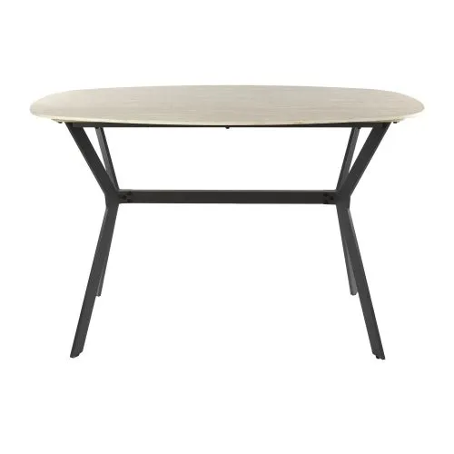 Bartisch Homa | Keramik Travertin | 140 cm | beige