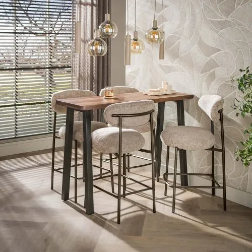 Bartisch Lucia | Akazie massiv | braun | 130cm