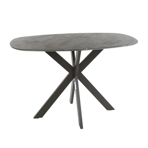 Bartisch Phigo oval | Melamin | schwarzbraun | 140 cm