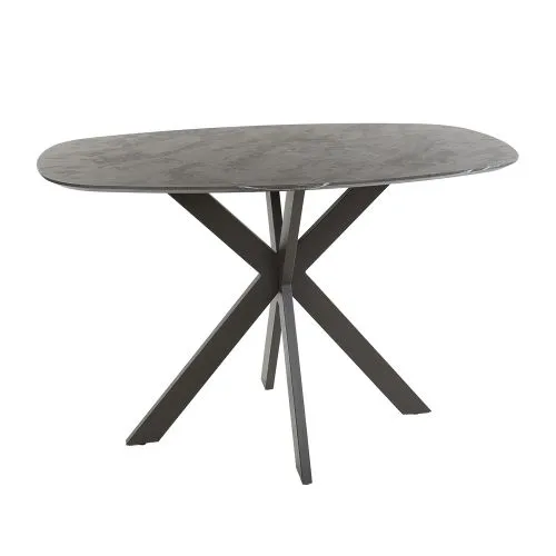 Bartisch Pouzina | 140cm | Kreuzgestell | 3D Melamin graphite