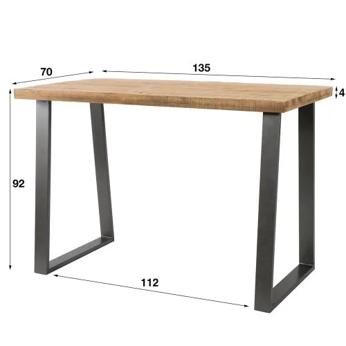 Bartisch Vita | 130cm | Mango massiv | antik