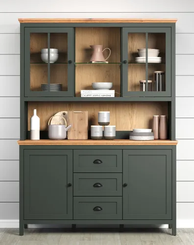 Buffetschrank Anrichte Stanton | Tannengrün / Eiche