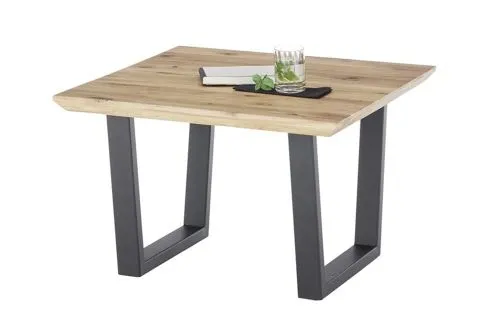 Couchtisch Asola | T-Fuß | Eiche / schwarz | verschiedene Größen