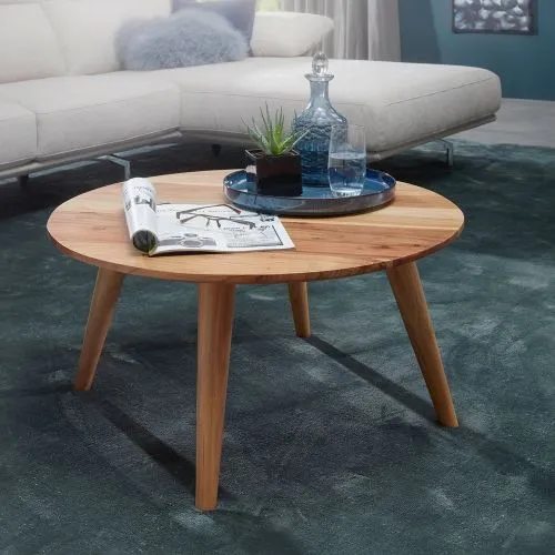 Couchtisch Boha | Ø 75 | Akazie Holz massiv | braun