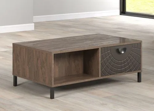 Couchtisch Fusion | Wohnzimmertisch | Rostoptik Rusty Flow / Perlbronze