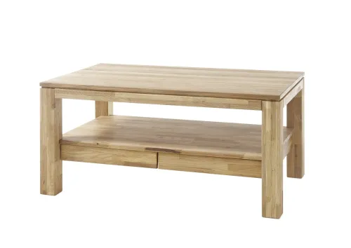 Couchtisch Gordon | Asteiche massiv | mit Schubkästen | 115X70
