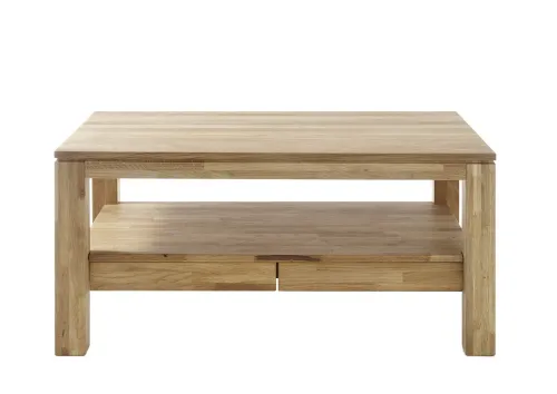 Couchtisch Gordon | Asteiche massiv | mit Schubkästen | 115X70