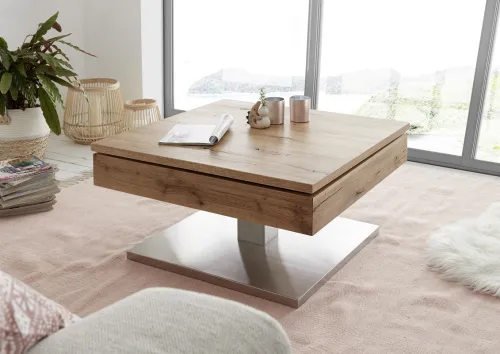 Couchtisch Monrovia | Asteiche | 75x75 | Eichefarben