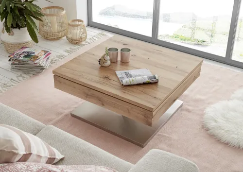 Couchtisch Monrovia | Asteiche | 75x75 | Eichefarben