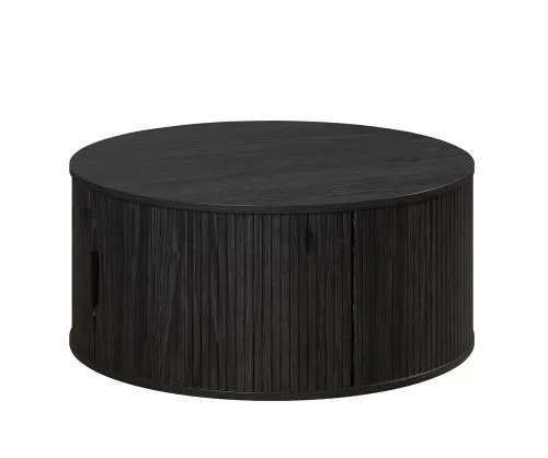 Couchtisch Ronin | Esche Schwarz | rund