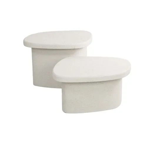Couchtisch Set Lica | 2-teilig | Mamor | Stein