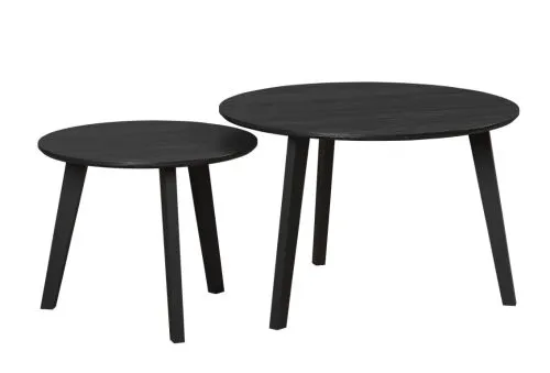 Couchtisch Set Ronin | Esche schwarz | 2-teilig