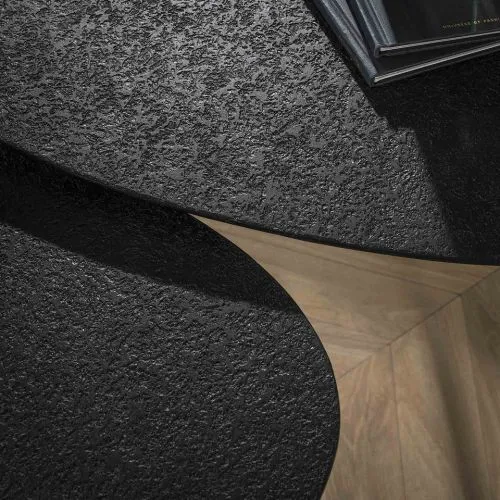 Couchtisch Set Sai dreieckig | 2-teilig | Metall | metallic schwarz