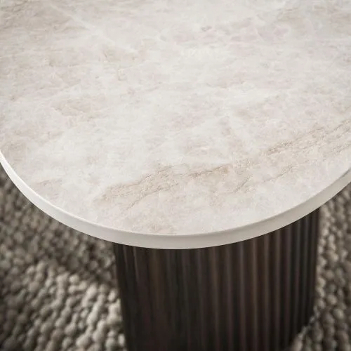 Couchtisch Set Sienna | organisches Design | 2-teilig | 3D Keramik | Taj Mahal