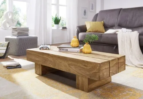 Couchtisch Sira | Akazie Massiv | Natur