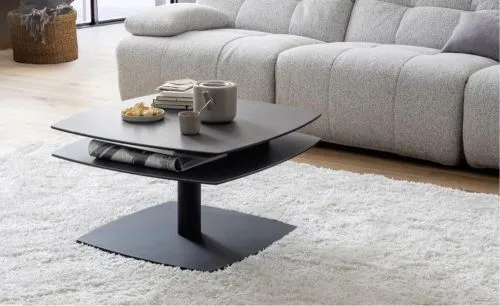 Couchtisch Susaki | anthrazit / schwarz | drehbar